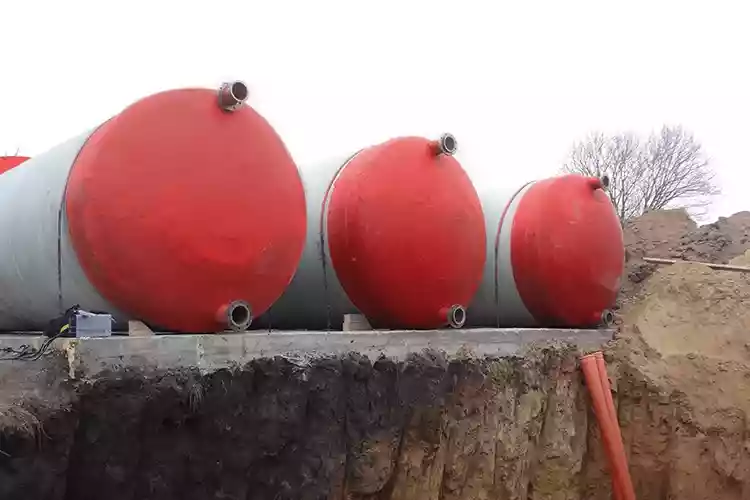 Комплекс из пожарных резервуаров для воды